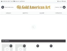 Tablet Screenshot of goldamericanart.com